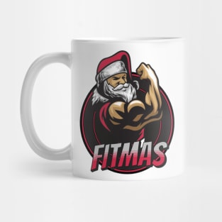 Fitmas, Gym wear t-shirt, Gym products, Christmas, Santa claus Mug